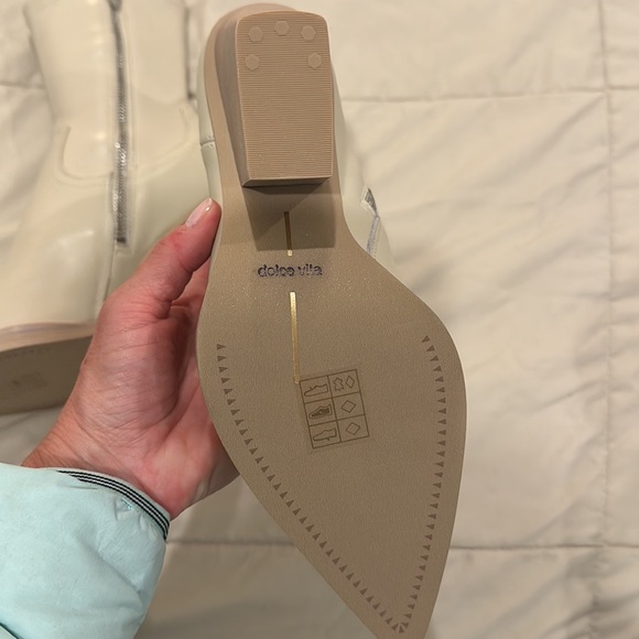 Dolce Vita Genuine Leather Boots-Sand/Cream - Picture 4 of 6